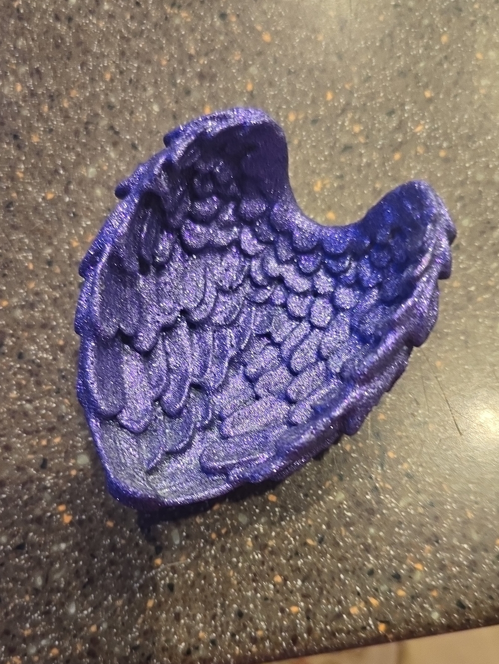 Handcrafted Purple Wing Trinket Dish - Women Accessories 2x3